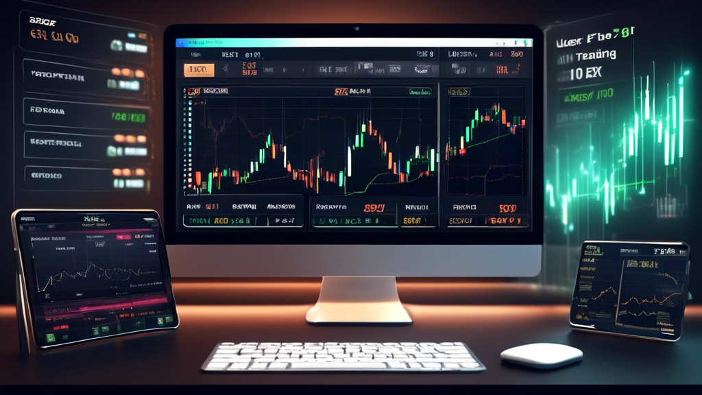 Create an image of a user-friendly interface of forex trading software with clear buy/sell signals displayed, accompanied by various indicators and analysis tools. The interface should be visually app